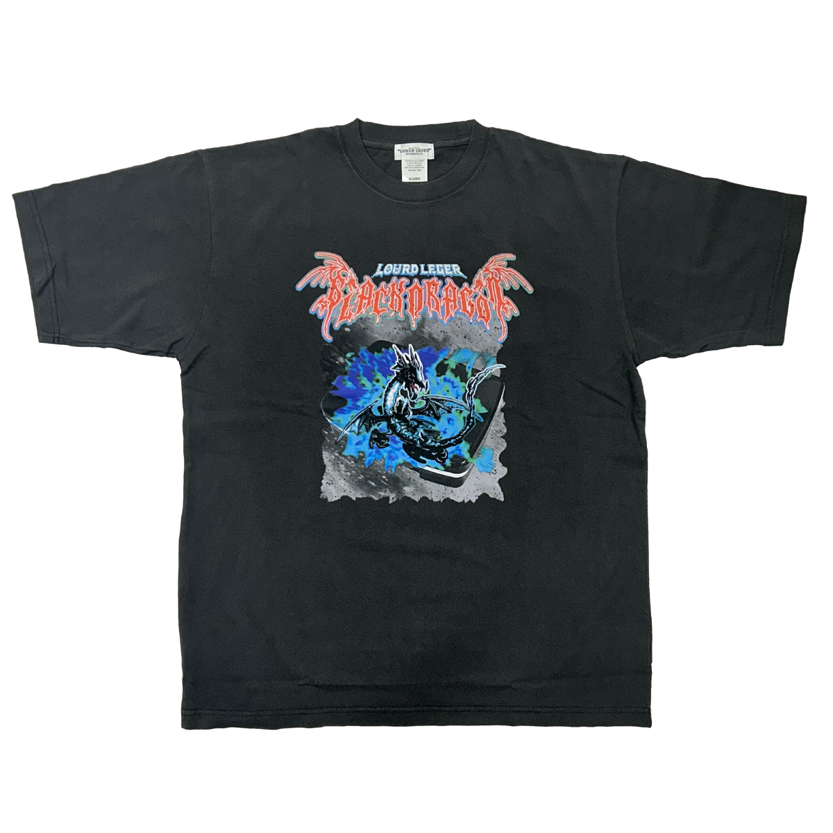 家庭科のドラゴン　ロックバンド風Tシャツ
