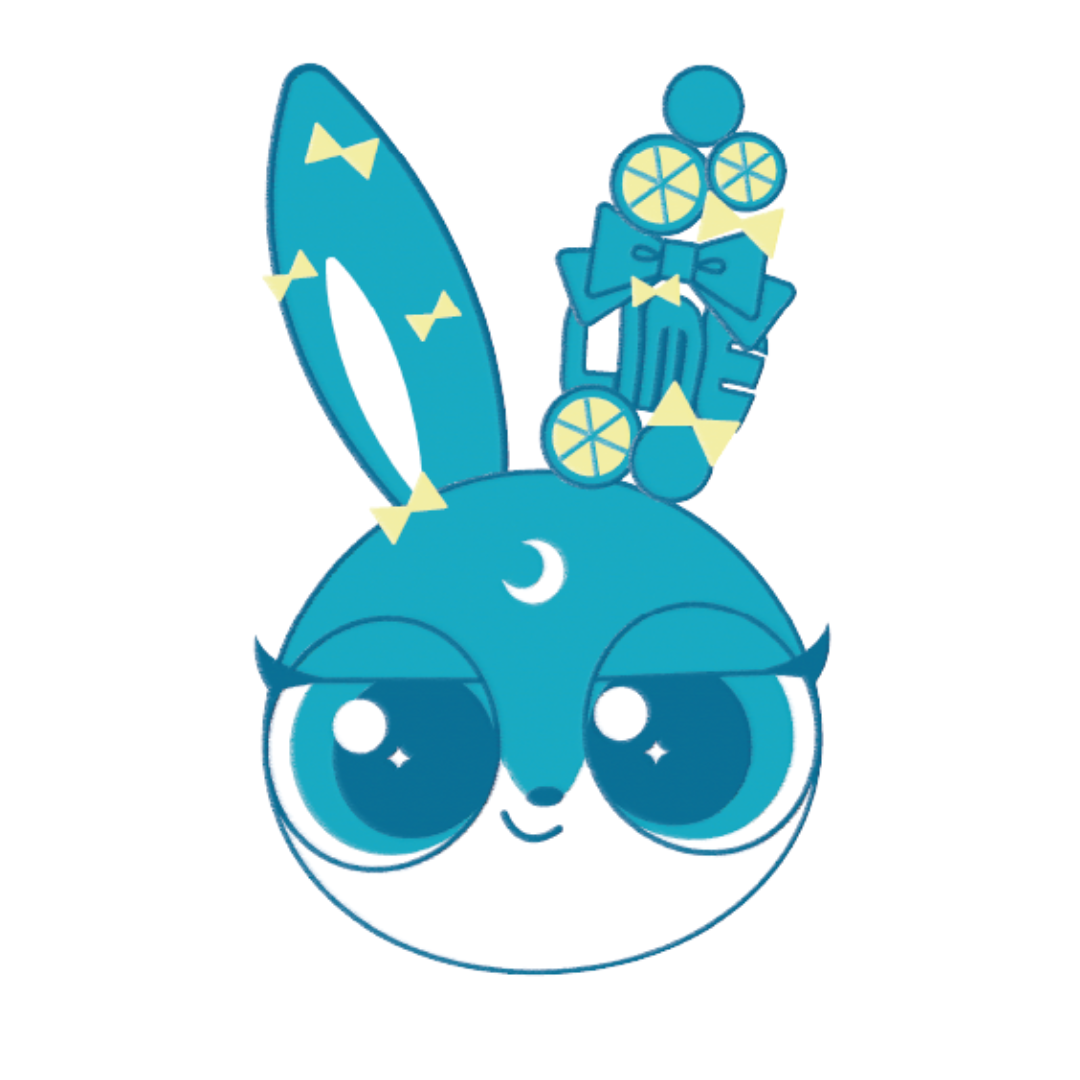 スキップバニー アクリルキーホルダー　ライム　2020ver.