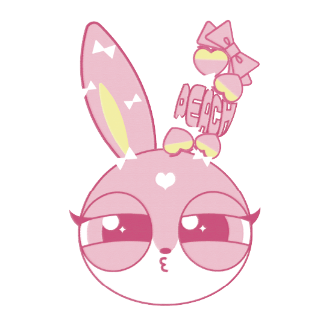 スキップバニー アクリルキーホルダー　ピーチ　2020ver.