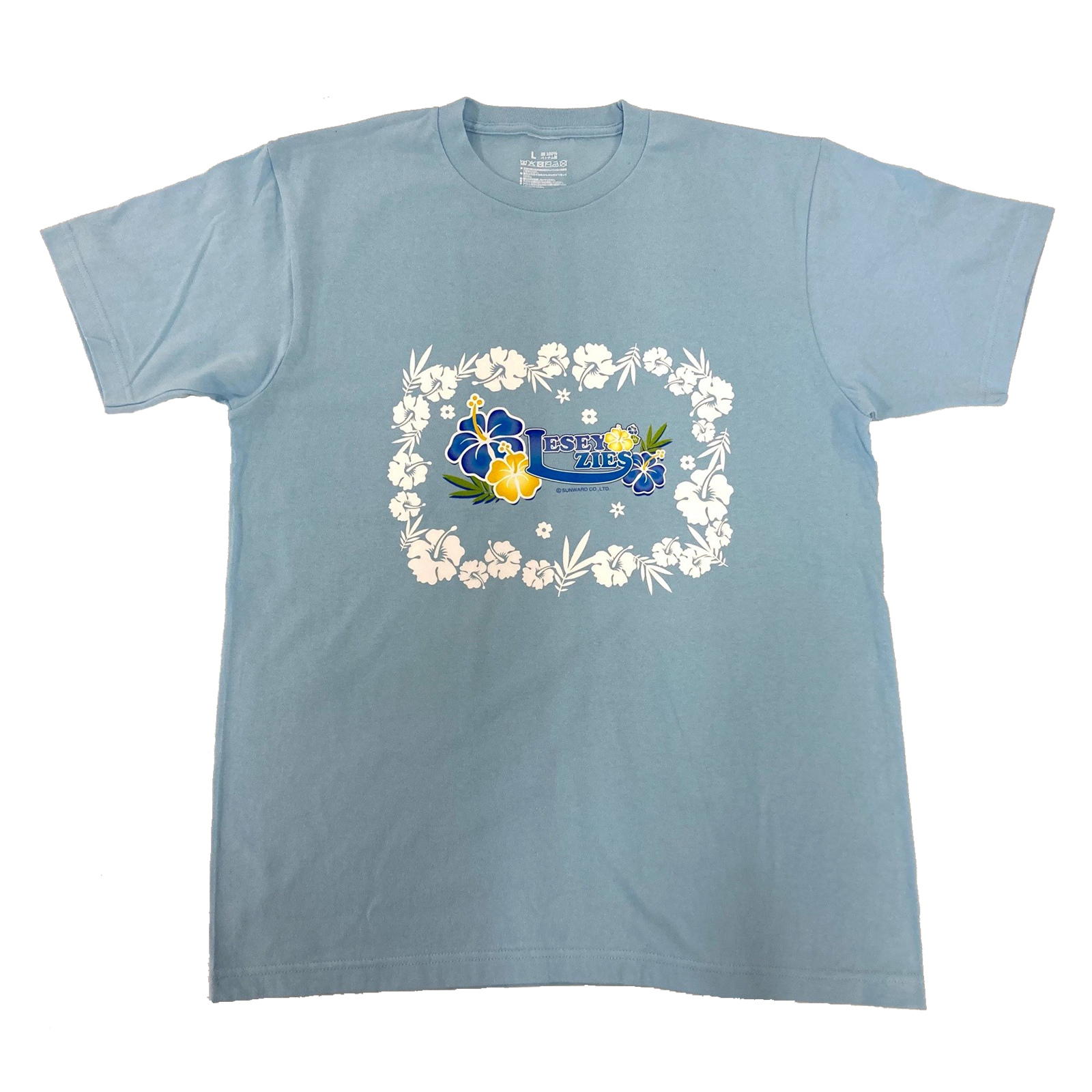 家庭科のドラゴン　タグレスTシャツ　ハイビスカス